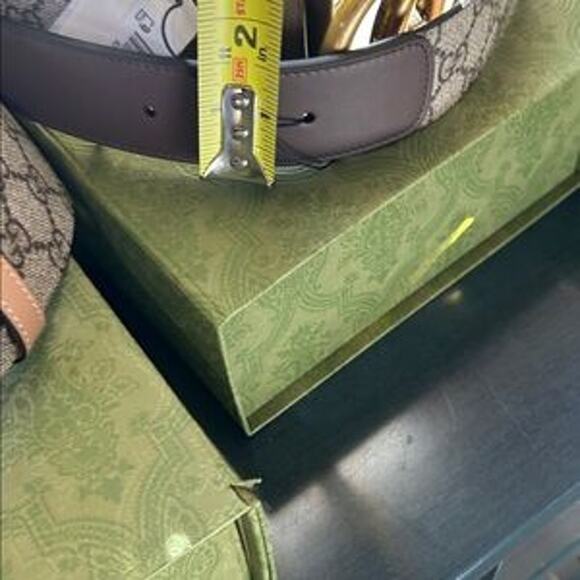 Unisex Gucci GG Marmont, Supreme leather/canvas belt size 80 cm/32 inches main image 6